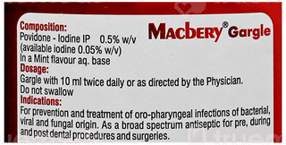 Macbery Mint Flavor Sugar Free Gargle 150Ml